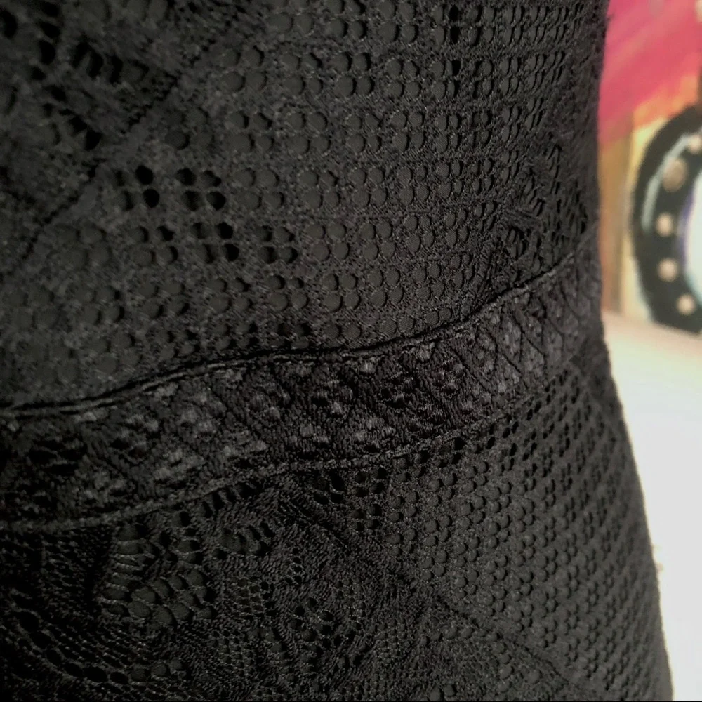 Guess Black Lace Cut Out Party Dress - Picture 4 of 11